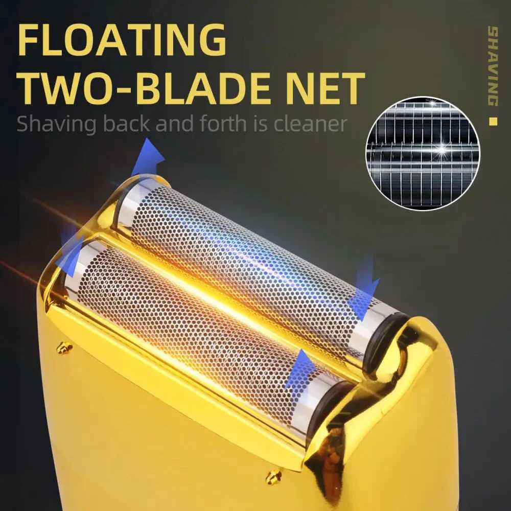 Electric shaver with Double Foil and digital display Handheld Electric Razor for Travel Portable Cordless Close Face Shaver L251124