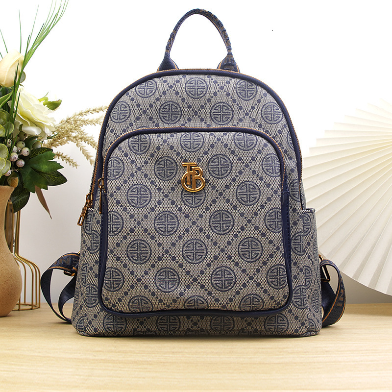 Backpack Women S Printed High End Fashion Versatile Backpack Large Capacity Trendy And Lightweight Travel Backpack Tote Bag