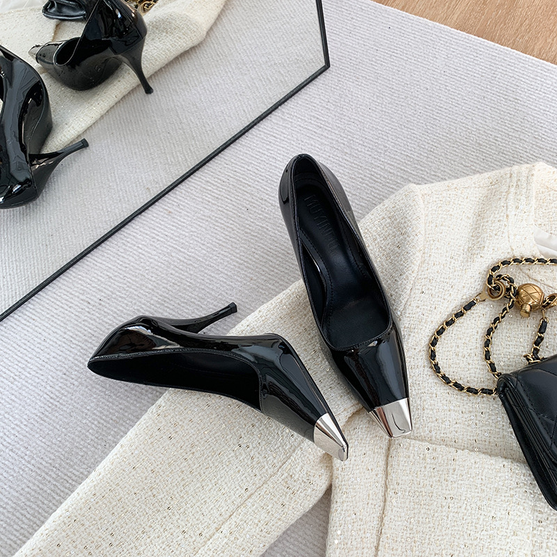 Women's stiletto high heels with elegance - 2025 new summer black high-end stunning comfortable high-heeled sandals