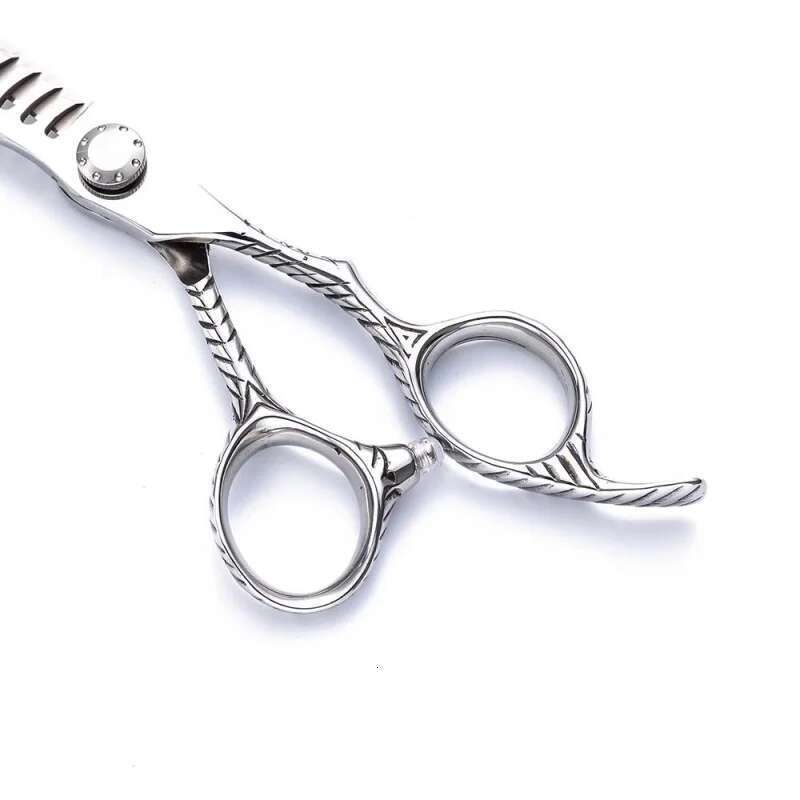 6.0Inch Segmented Gradient Shear Dedicated Stylist Haircut Men's Oil Fishbone Color Mixing Thinning Scissors