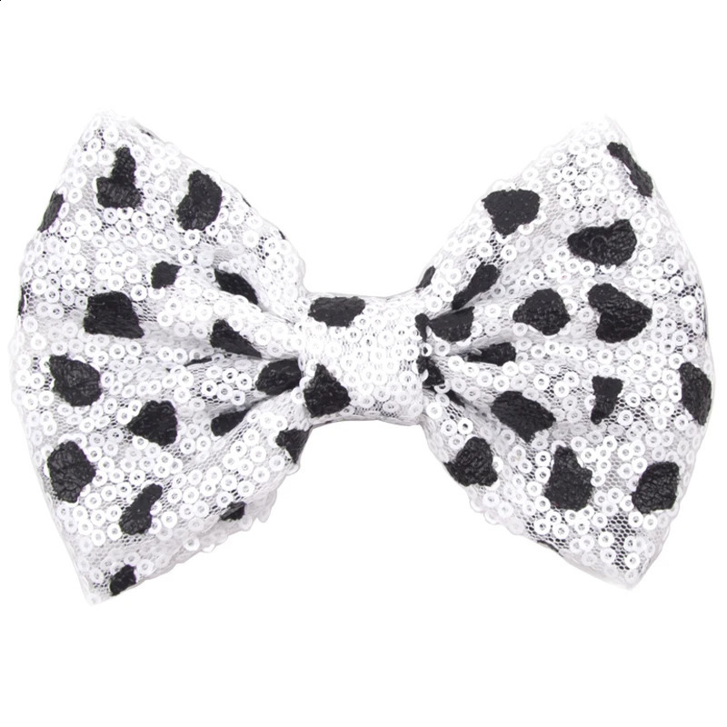 12Pcs/Lot 5 Glitter Big Barrettes Sequins Hair Bow Without/With Clips Chic Messy DIY Hair Accessories For Mouse Ears Headband 250417