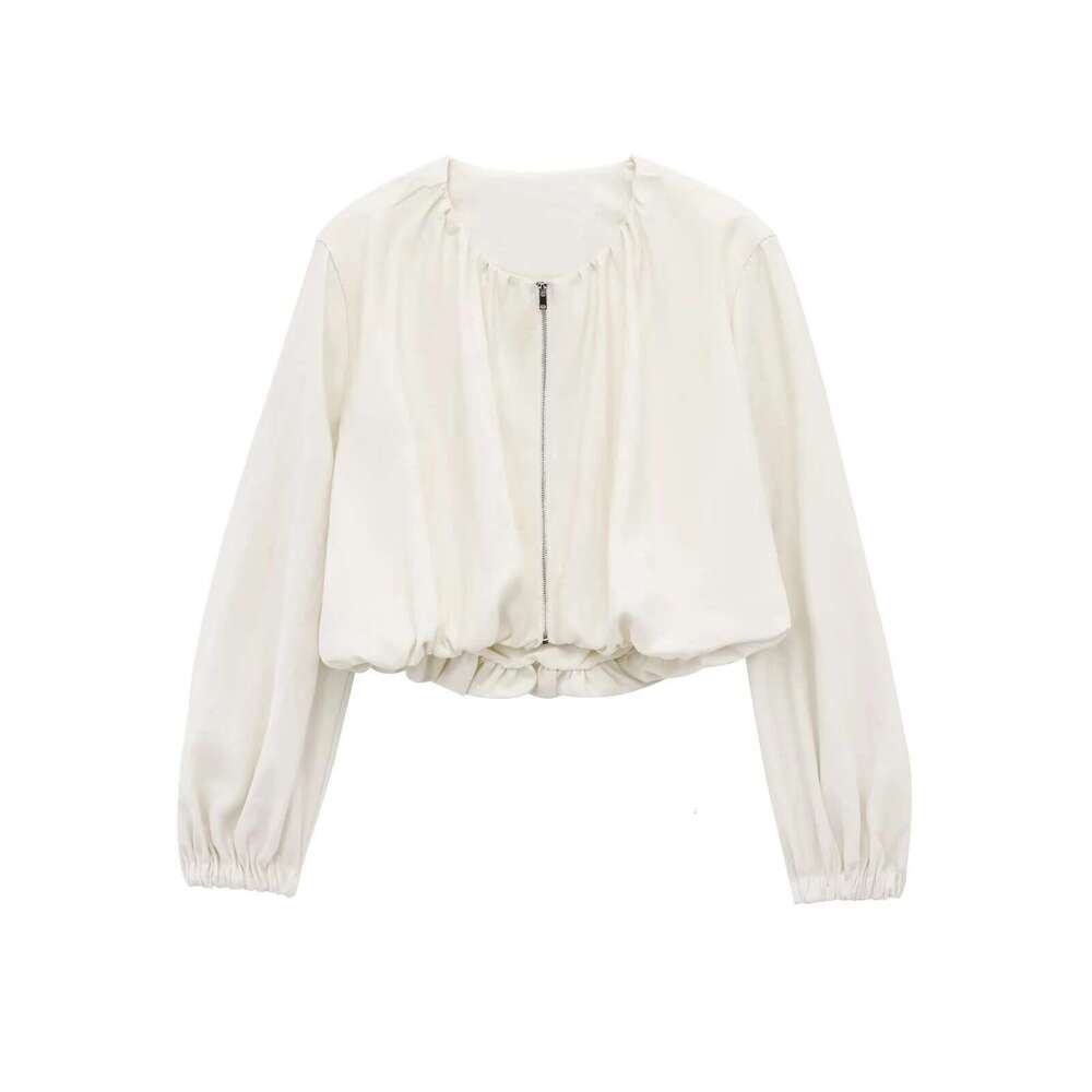 Designer Clothes UNIZERA Women's Coat Is Fashionable Casual Versatile Short Flower Bud Round Neck Temperament Spring New Jacket