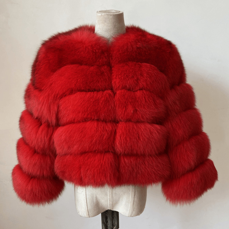 Winter coat for faux fur coat women outerwear Fox fur short coat fur jacket furry fluffy jacket woman fur 241107