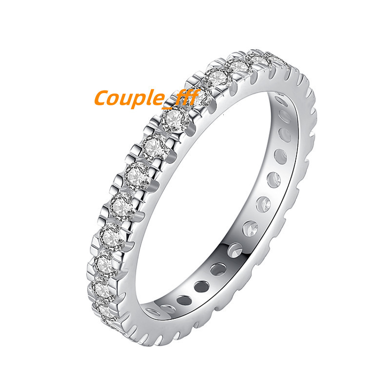 Womens Band Ring Sterling Wedding 925 Engagement Real Women Order Elegant Anniversary Diamond Cheap Buy Silver Moissanite Rings