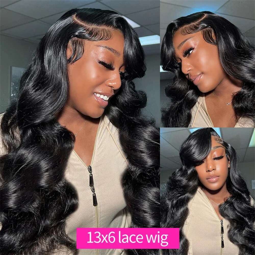 30Inch Body Wave 13X4 13X6 HD Front Human Hair Brazilian Lace Frontal Wigs Pre Plucked For Black Women