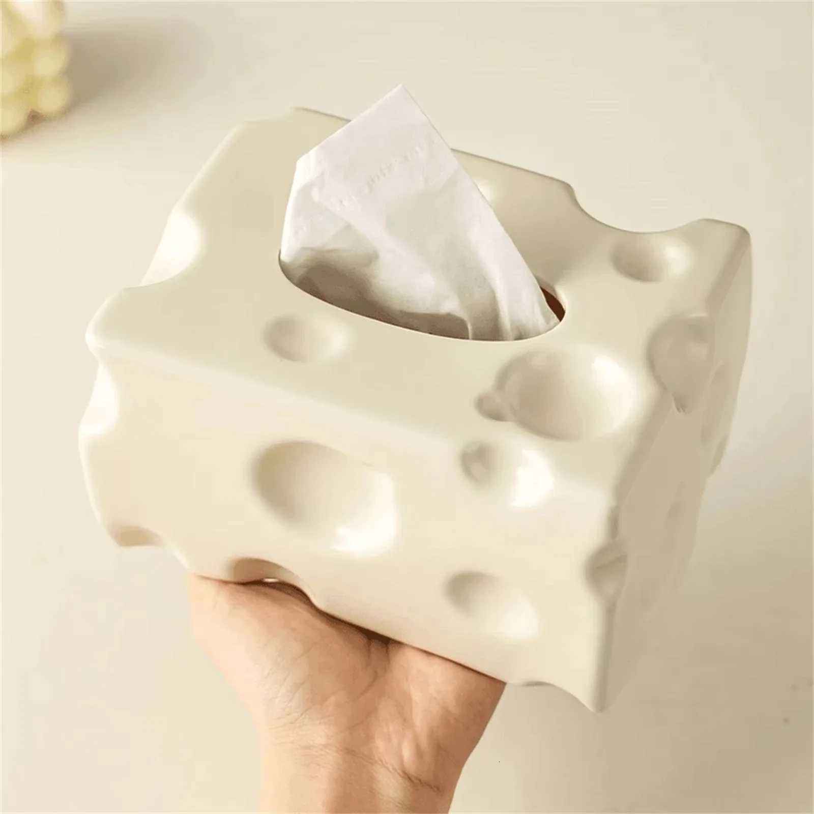Creative Cheese Tissue Box Holder Simple Dryer Sheet Container Napkin Toilet Paper Organizer Paper Box Towel DispenserM251124