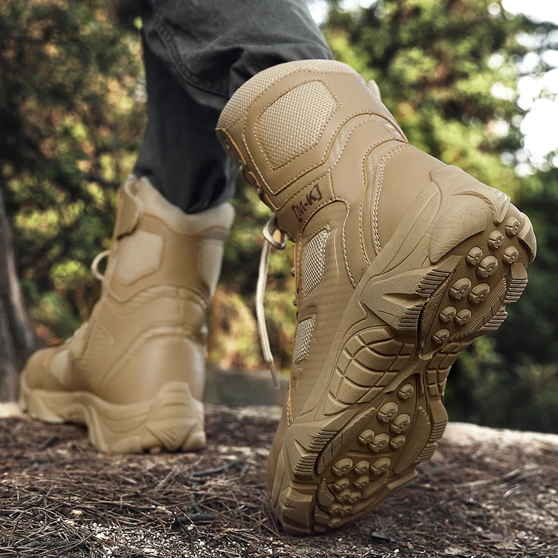 Outdoor Waterproof Safety Shoes Security Steel Toe Cap Mens Boots Working Steel Toe Anti-Smashing Mens Work Boots Size 47 251124