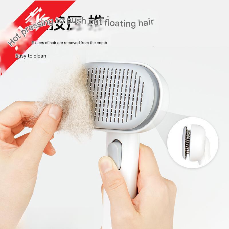 Pet cat and dog hair comb deep removal floating hair dog brush cat brush long hair brush cleaner - view 4