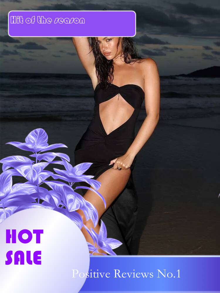 Dongdumaoyi Townlike Maxi Long Slim Bodycon Dress Women Strapless Spring Summer Backless Nightclub Sexy Party Dresses