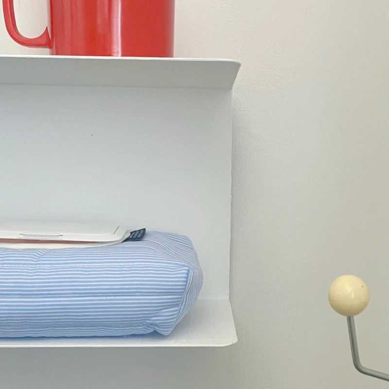 Ins Style Korean Striped Quilted Wet Tissue Case Car Tissue Box Home Organizer Pull Out Tissue Bag Wet Wipe Pouch EssentialM251124