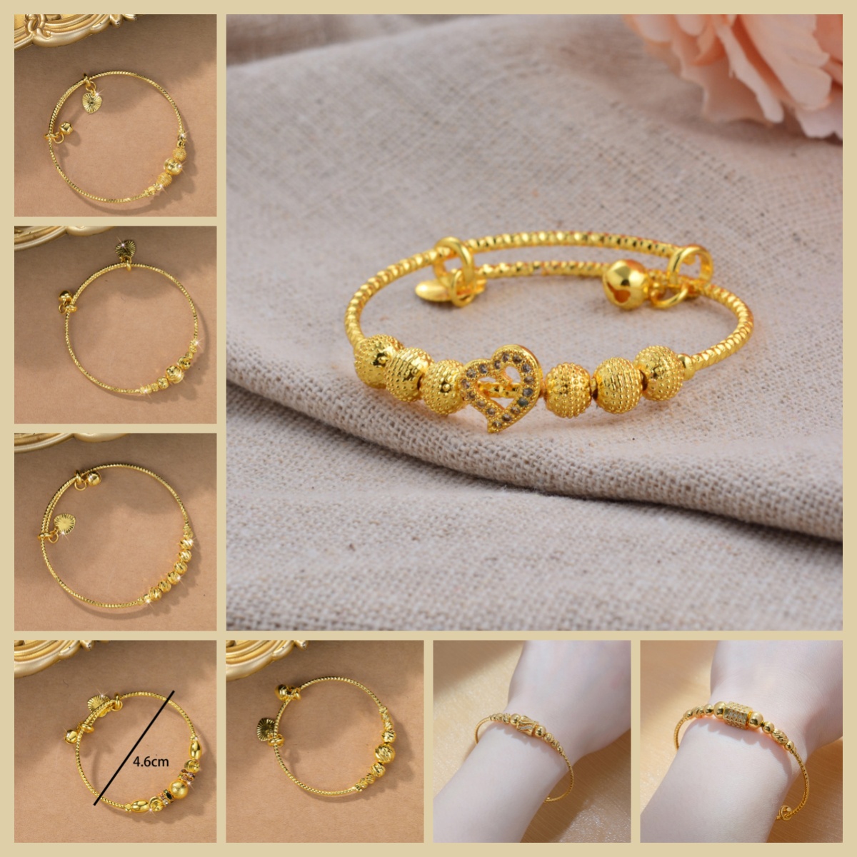 new Styles Dubai Gold Color Bangles Promotion Sale Birthday Gifts Bracelets designer bracelet women luxury jewelry gold mens bracelet Gifts for childr