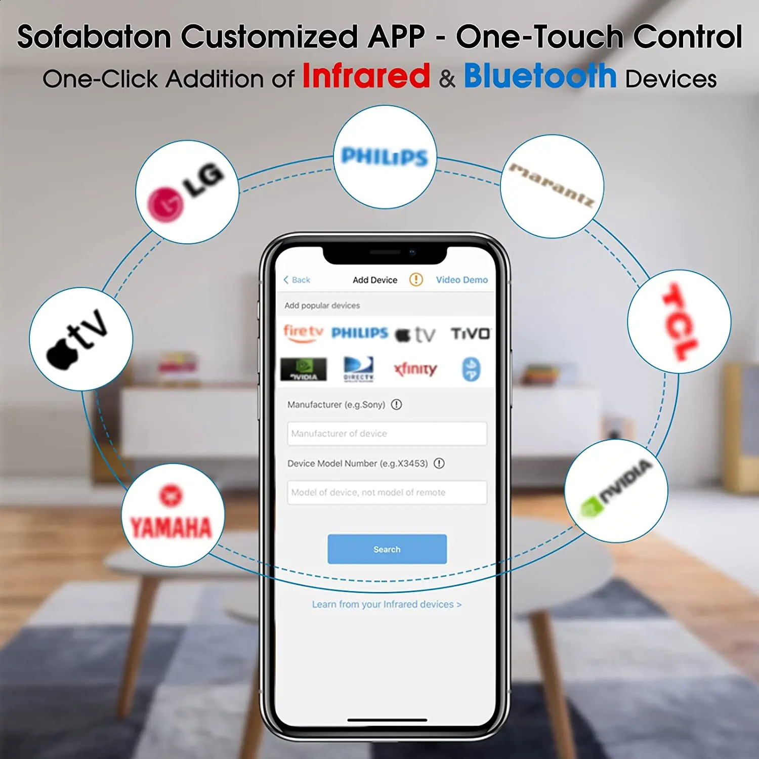 SofaBaton U2 Universal Remote with Customizable APP All-in-one Smart Remote Control Compatible with TV/Soundbar/Streaming Play 250417