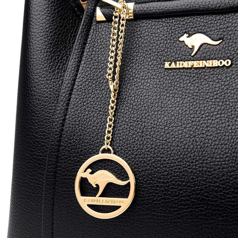 Women Soft Leather Handbags Designer hot 3 Layers Shoulder Crossbody Bags Ladies Large Capacity Shopping Brand Messenger Tote