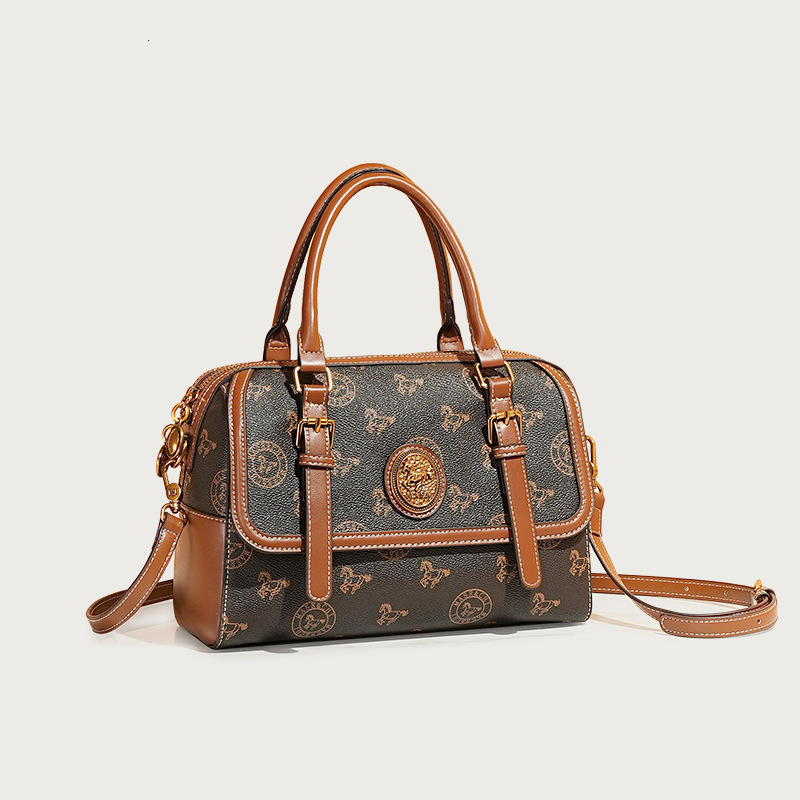 Massa One Handbag New Vintage Fashionable Versatile Horizontal Pillow Printed Cross Shoulder Women S Bag Tote Bag