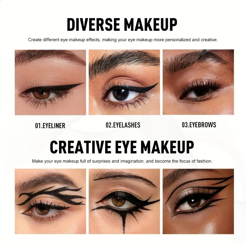 PECOLORS Precision Tip Liquid eyeliner anti stain and durable waterproof formula for professional eye makeup 250418