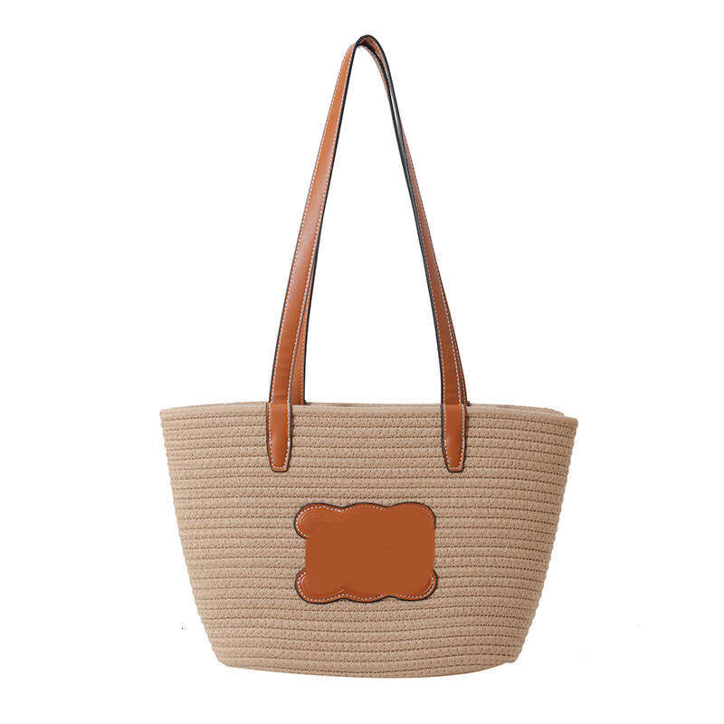 Grass large capacity underarm beach handmade woven commuting tote bags, tidal bags
