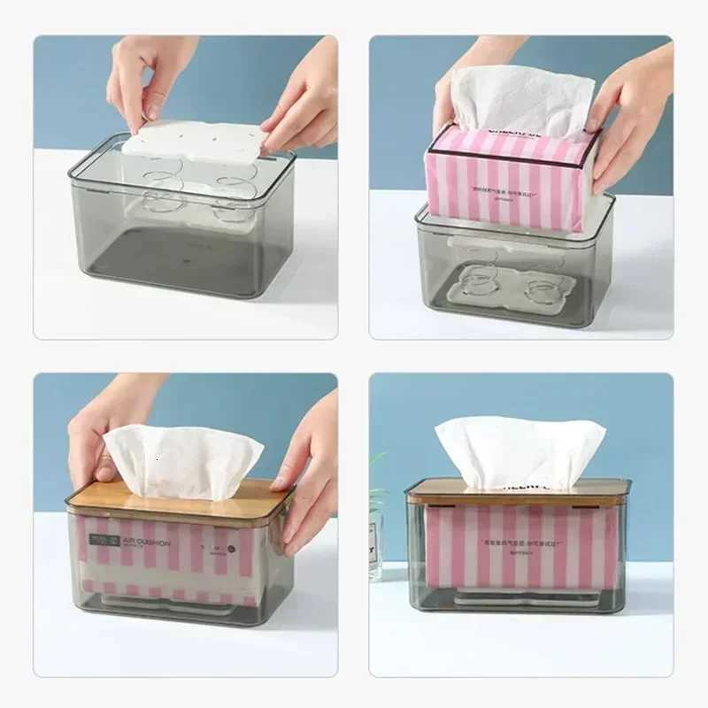 Paper Towel Spring Tray Tissue Box Automatic Rising Elastic Support Drawing Paper Holder Practical Home GadgetsM251124