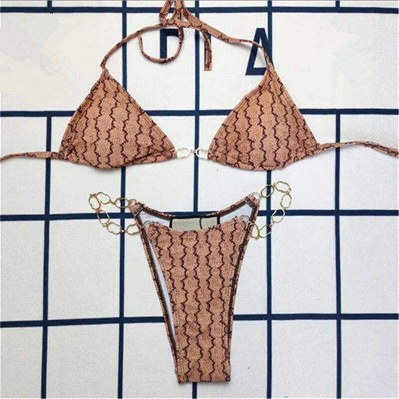 Wholesale Women's swimsuit fashion sexy bikini set bikini swimsuit letter classic swimsuit