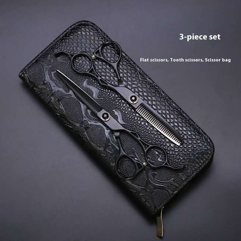 6.0 Professional Salon Stylist Hairdressing Thinning Straight Snips Household Applicable Hair Scissors Set