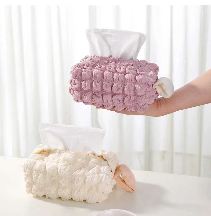 Korean Style Tissue Boxes Cute Tissue Storage Box for Home Decor Hanging Toilet Paper Container Girl GiftM251124