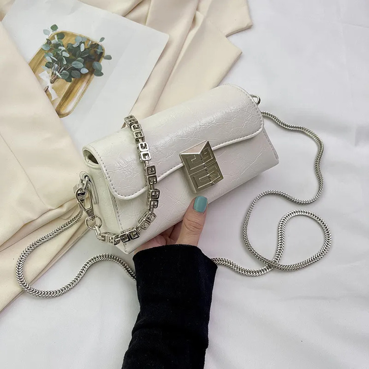 Luxury Brand Designer 2025 New Niche Women's High-Quality Texture Exquisite Chain Bag, Fashionable Versatile Single-Shoulder Crossbody Mini Bag