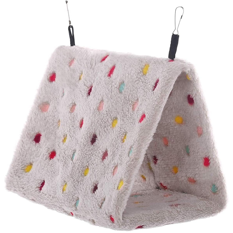 Bird Bed Parrot Cage Accessories Nest Parakeets Hut Tent Birds Toy Hammock Conure House Budgie Shed Hanging Cave Perch for Cockatiel Quaker Lovebirds 