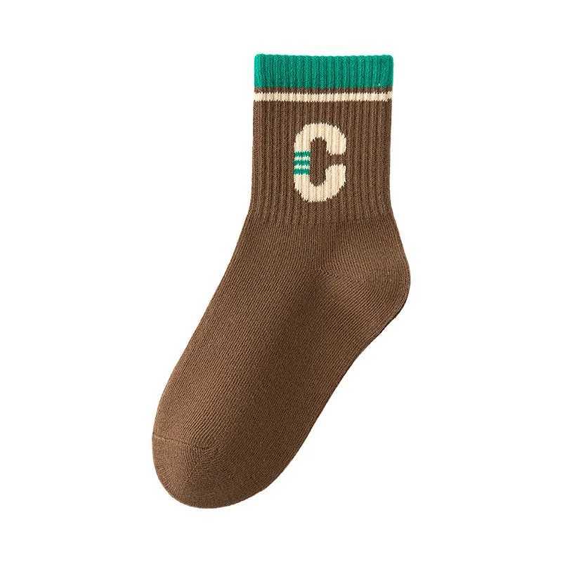 5 Pair Childrens Socks Autumn and Winter Boys Socks Mid tube Socks Boys Simple Student Sports Socks G251124