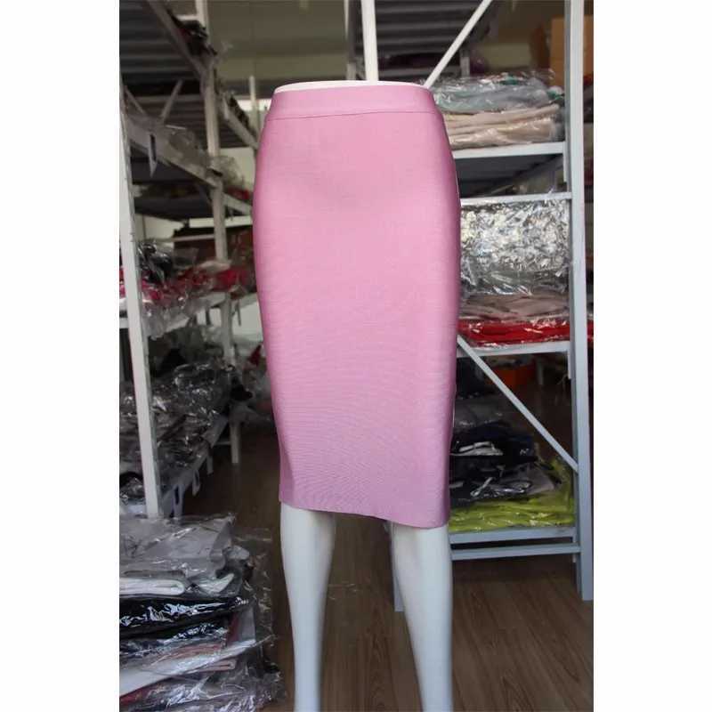 16 color high-quality tight fitting pink green black artificial silk knee length bandage night club skiing M250424