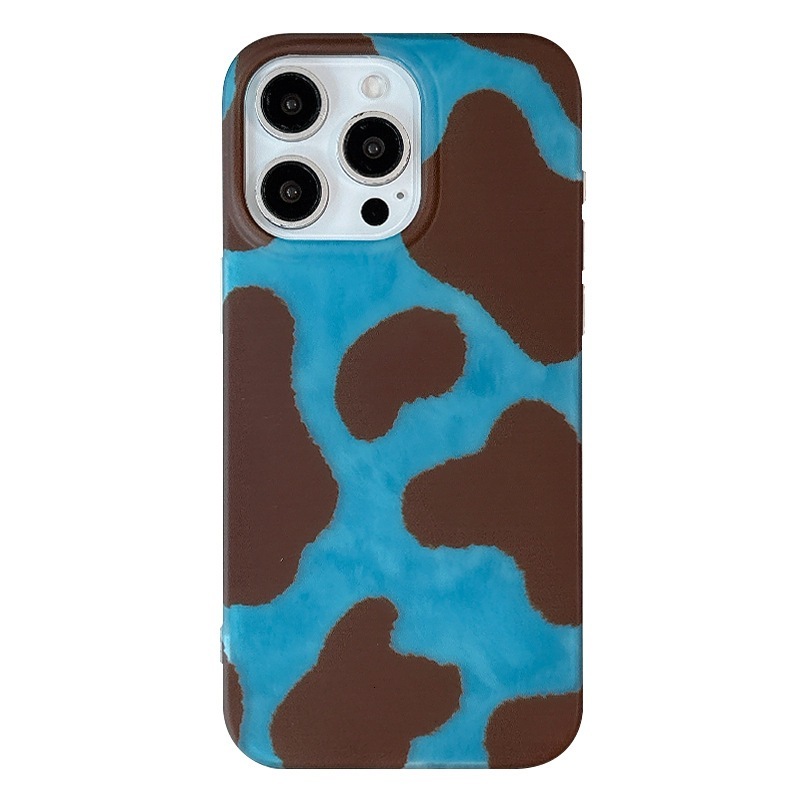 Leopard Print Pattern Phone Case Compatible with iPhone 17 Pro Max Ins Style High-End Solid Color Protective Case iPhone 15/16