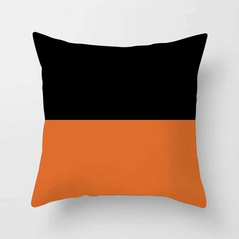 Orange Geometric Series throw pillow cover with short plush print living sofa decoration cushion cover pillow covers decorative G251124