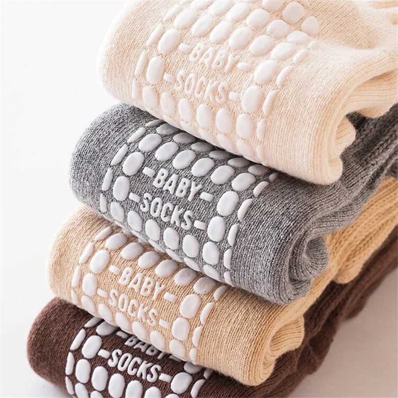Childrens Socks For Boys Girls Winter Thick Warm Newborn Baby Knee High Long Socks Fashion Kids Toddler Sock Anti slip 0-4Years G251124