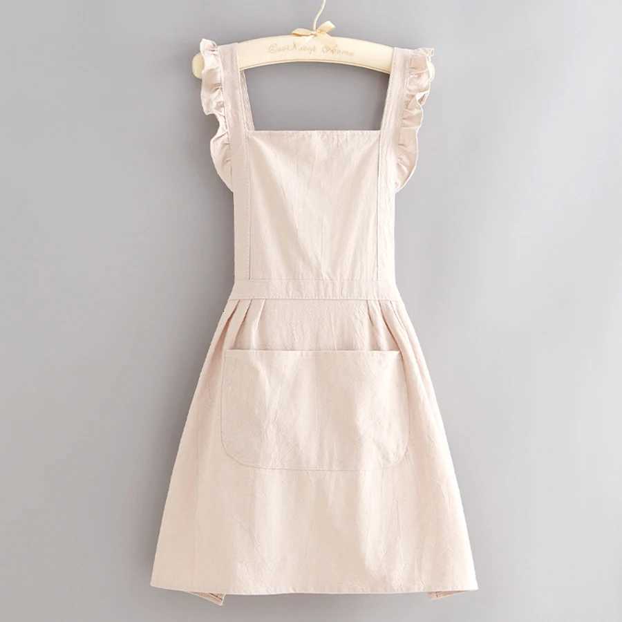 Princess Style Apron Waterproof Floral Restaurant Barista Work Uniform Apron Suitable for Restaurants Hotels Gardening C251124