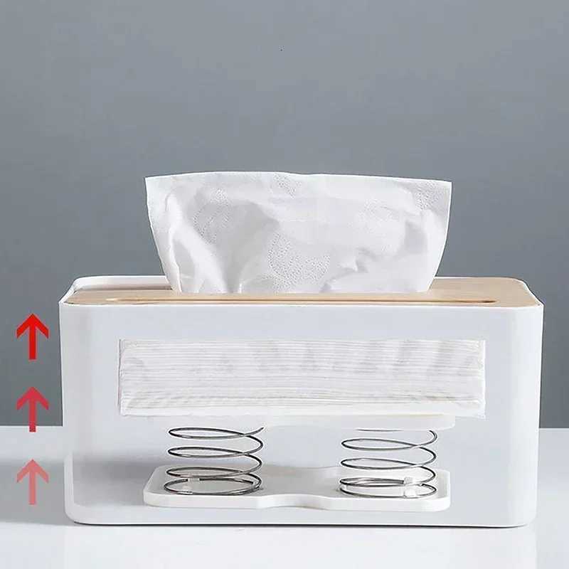 Paper Towel Spring Tray Tissue Box Automatic Rising Elastic Support Drawing Paper Holder Practical Home GadgetsM251124