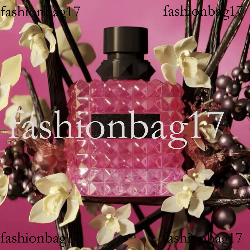Donna PINK PP Coral Fantasy 100ml Lady Pink perfume Woman Fragarance Floral Spray EDP Charming Intense top Quality