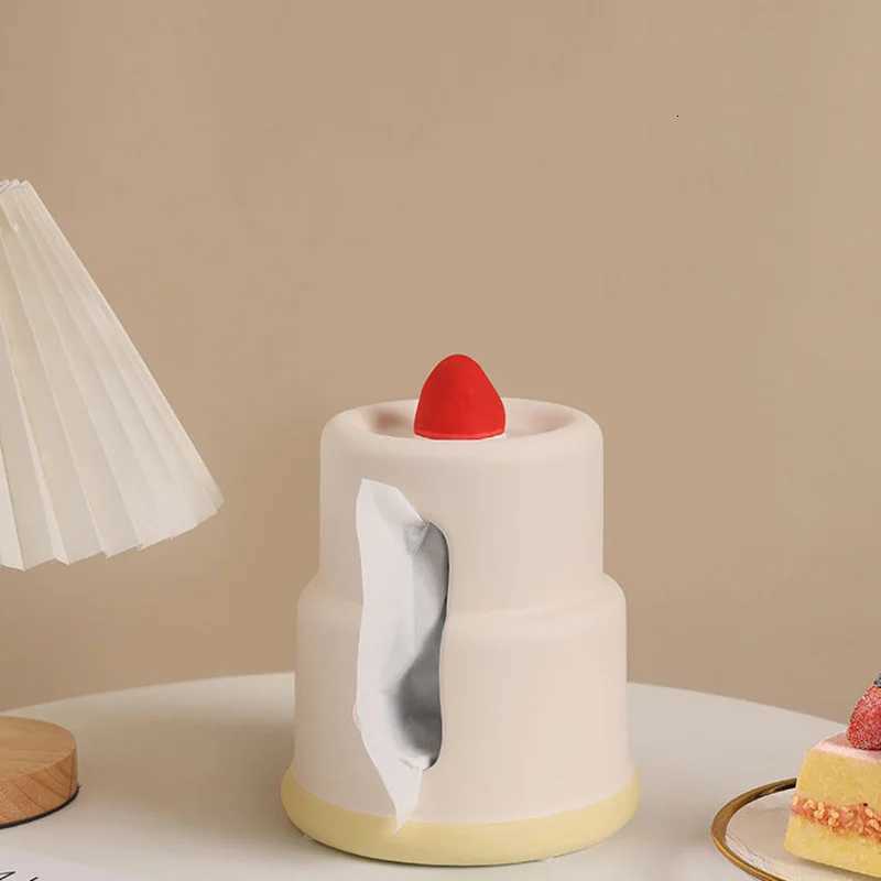 Ceramic Tissue Box for Living Room Dining Table Paper Drawer Creative Birthday Gift Desktop Decoration for GirlsM251124