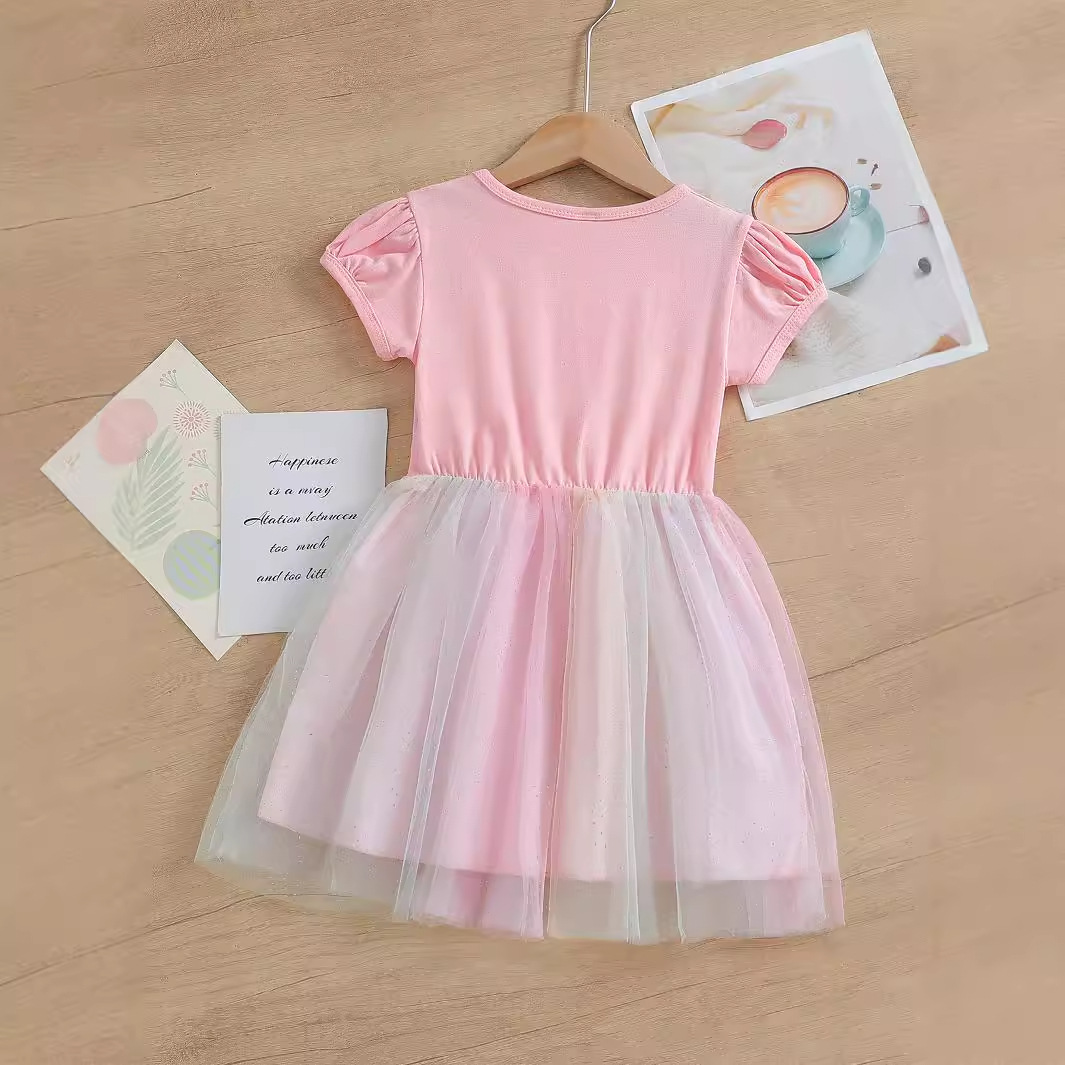 DISNEY kids dress designer Girls designer clothes baby clothes Crayon Shin-chan princess dress Soft fabric label-free design infant designer clothes