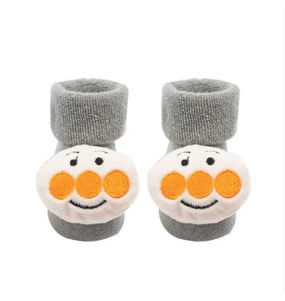 Infant Christmas Santa Claus Warm Slippers Children Sock Newborn Cotton Winter Baby Girls Boys Kids Antislip Socks G251124