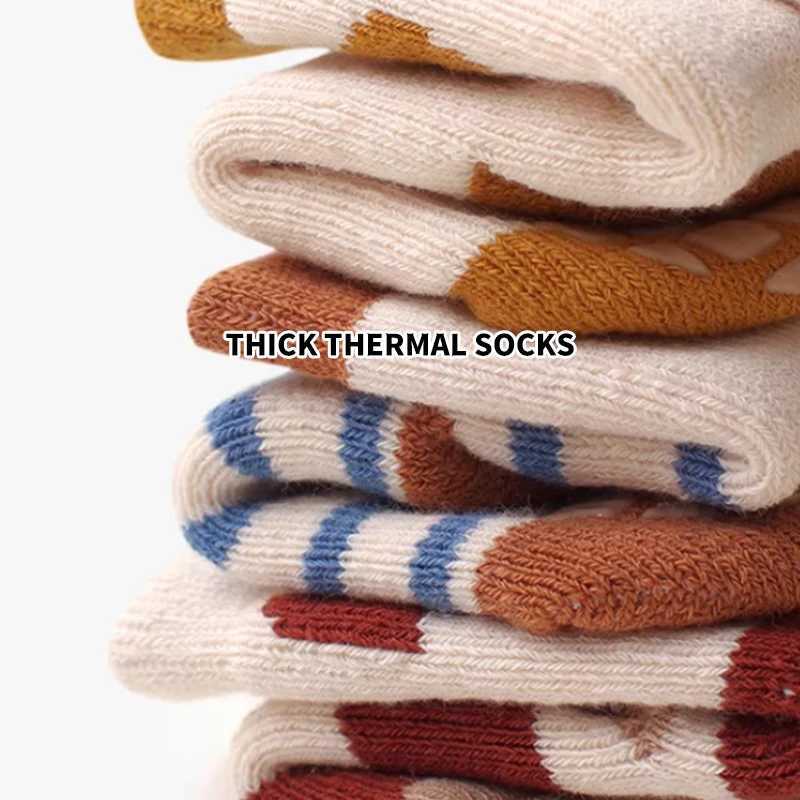3 Pairs Baby Ankle Socks with Cute Animal Patterns - Warm Thick Soft Anti-slip Skin-friendly Comfortable for Autumn Winter G251124