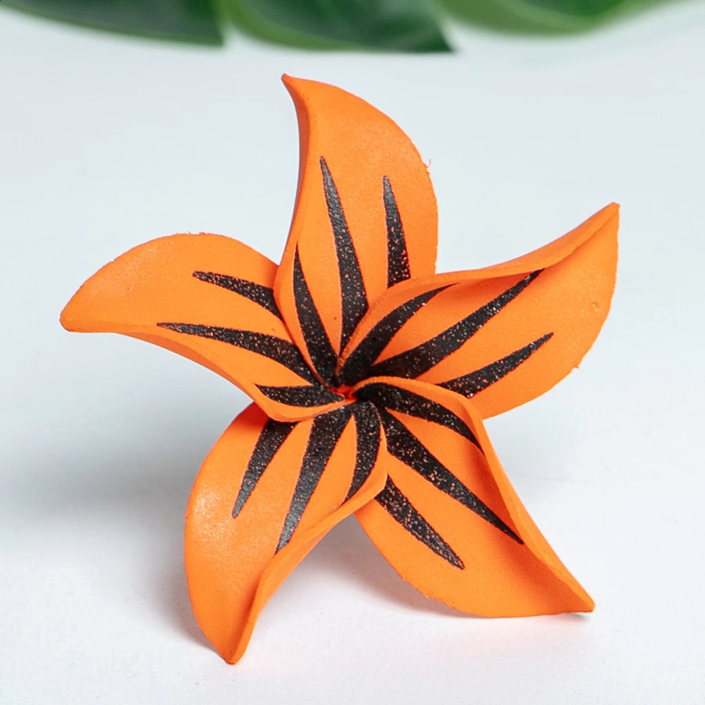 12pcs Mixed Colors Plumeria Flowers EVA Foam Ear Flower Hairpick Hawaii Aloha Hula Girls Dancing Accessories Supply 250420