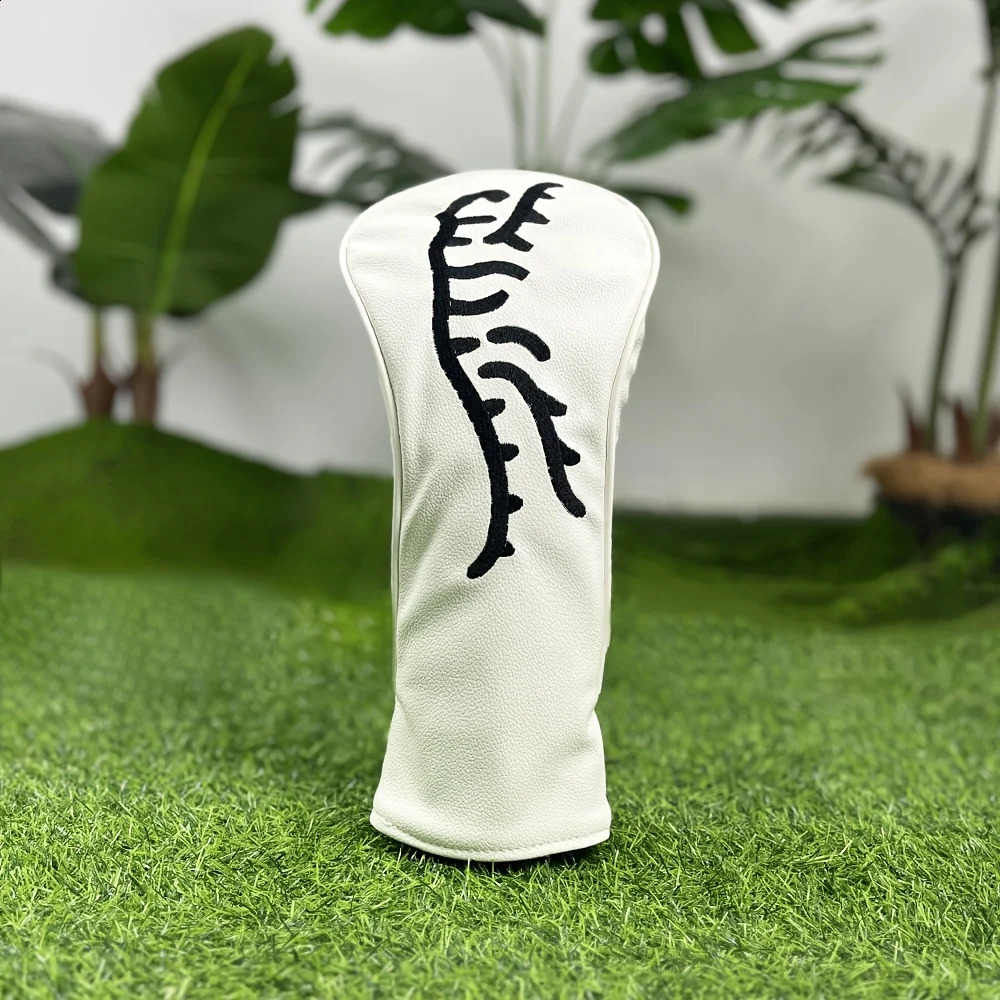 white abstract tiger golf club head cover Durable waterproof safe golf accessory club protection cover providing the be 250423