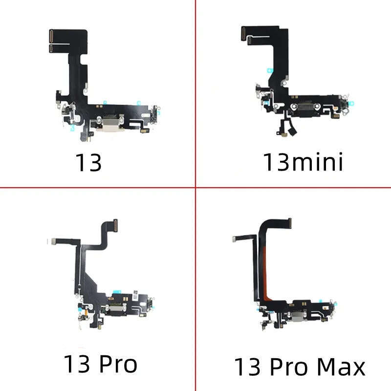 Compatible with Apple 14 Tail Plug 13 Max Charging 8 Assembly Brand New 12 Mini Flex Cable X Microphone 15 Pro Main