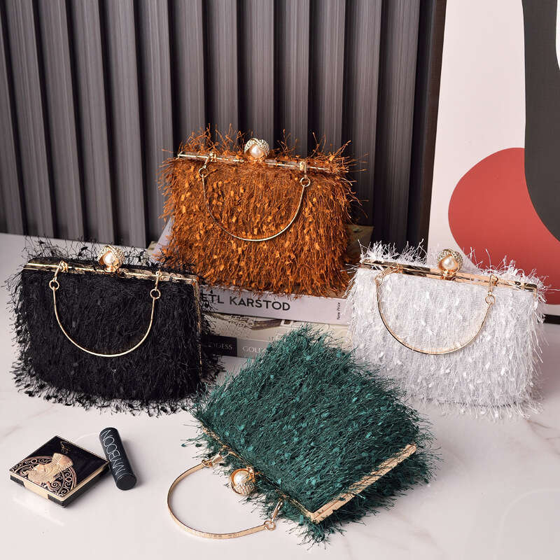 Dinner Bag New Fashion Tassel Evening Handheld Banquet Special Dress Handmade Bag Bags KQ