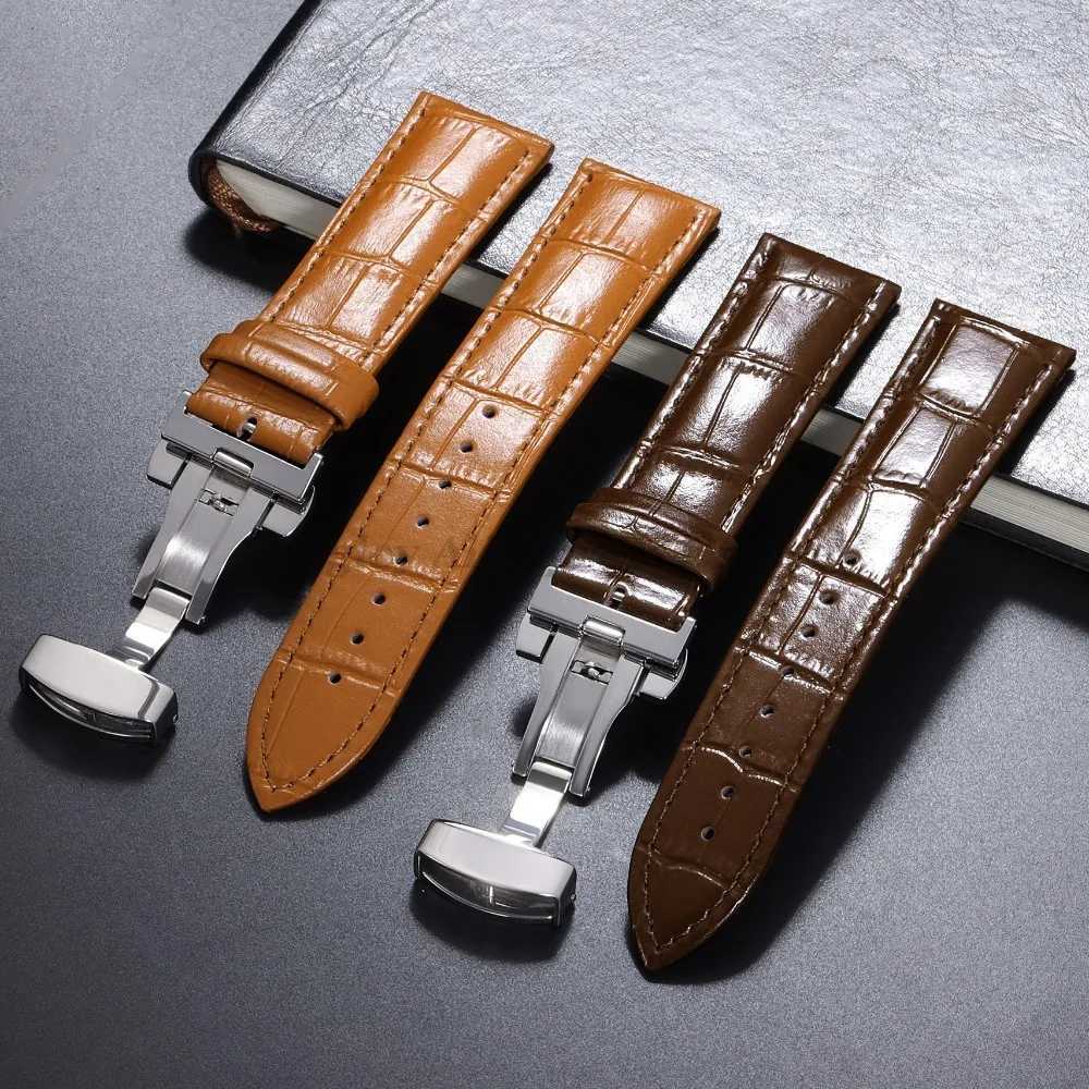 16mm 18mm 20mm 21mm 22mm 24mm Crocodile Pattern Straps for ega Bracelet for Seiko Vintage Leather Watch Band Buckle C251124
