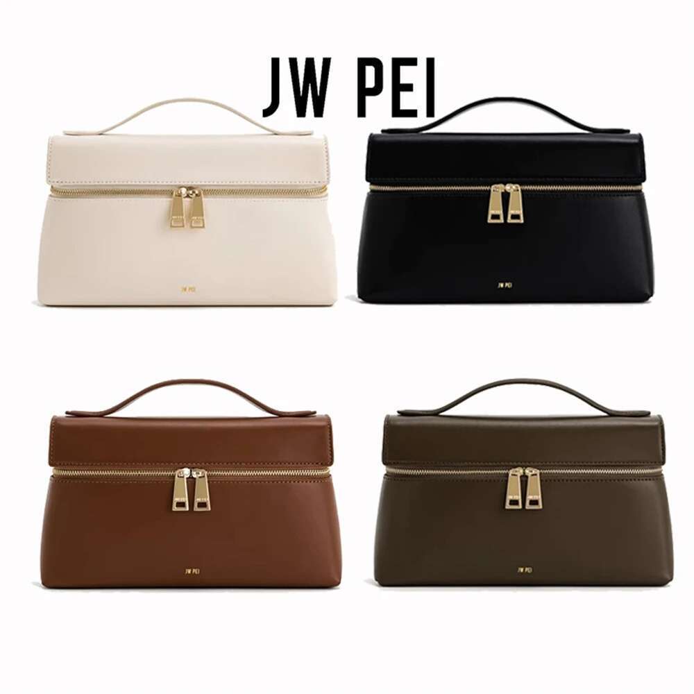 Designer Bag JW PEI Genuine Leather Women's Lunchbox Shoulder Bag 2025 Spring Commuter Fashion Handbag Top Handle Purse Crossbody