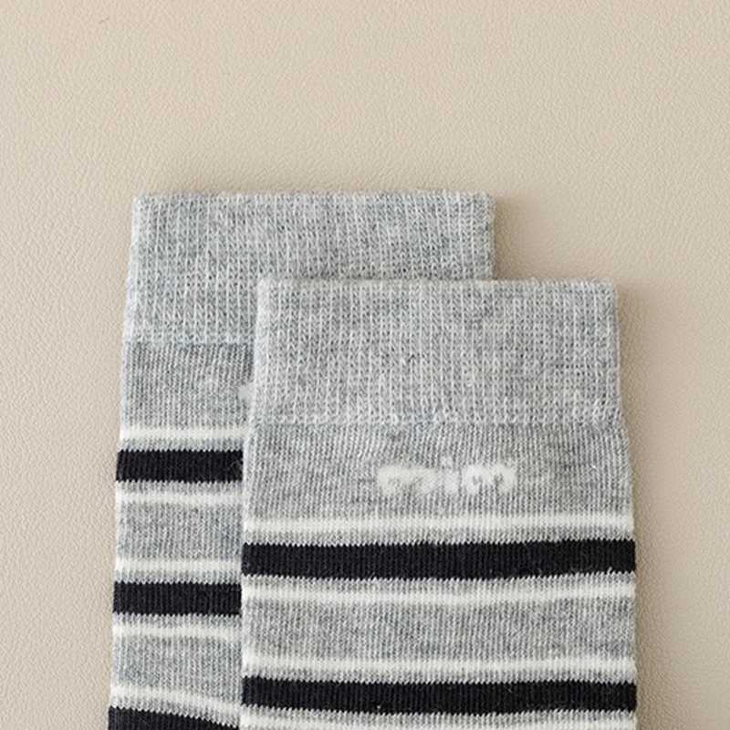 ive pairs of childrens autumn and winter Korean-style versatile striped socks soft comfortable and skin-friendly G251124