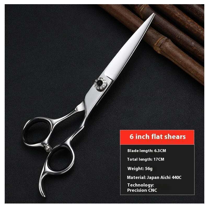 6.0-Inch Japan440C Salon Hair Stylist Professional Hairdressing Straight Snips Thinning hair Scissors