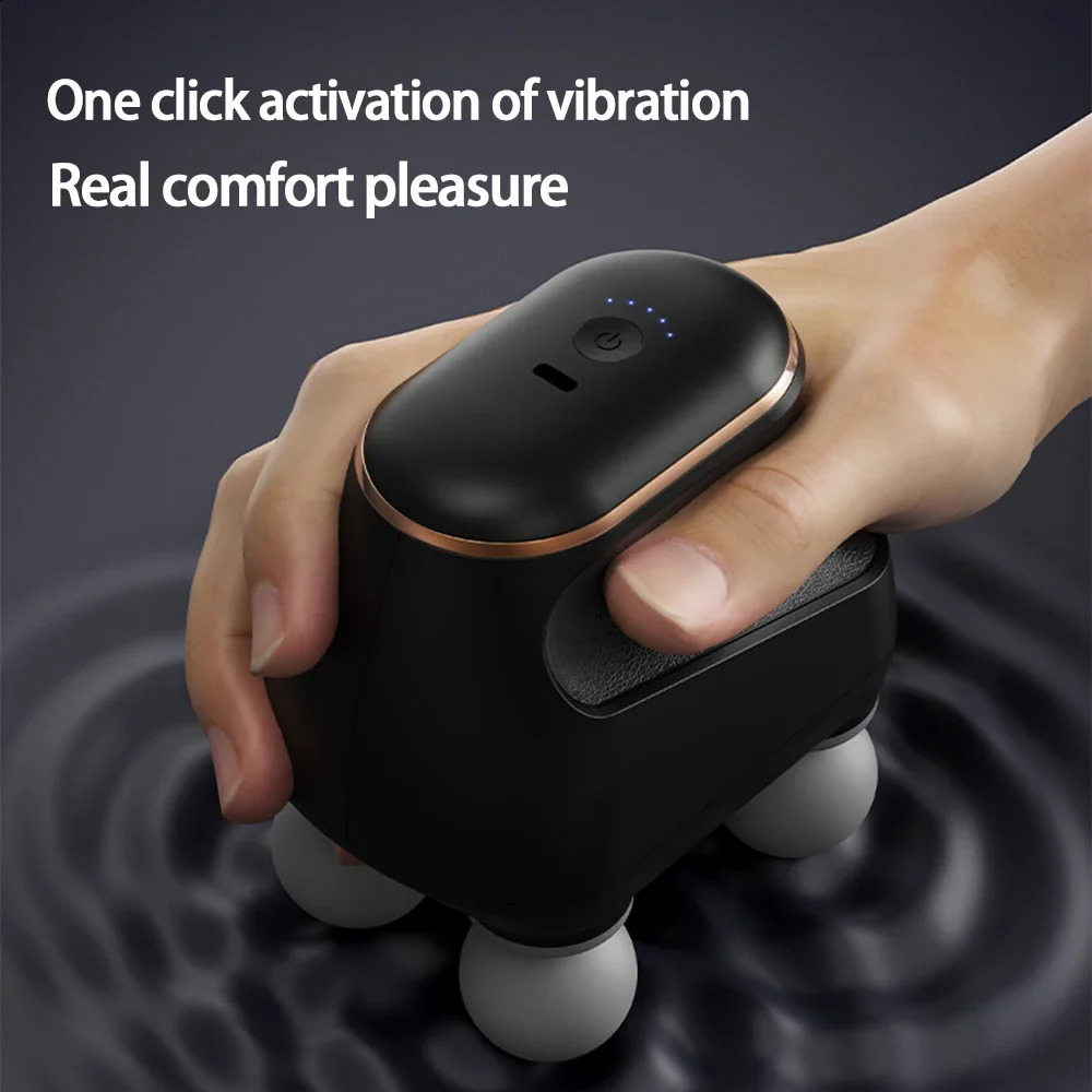 Portable Fascia Gun Muscle Massager Gun Four-head High Frequency Neck Shoulder Waist Massage Machine Professional Fascia Massage 250424