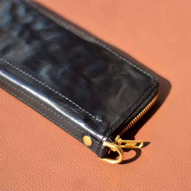 AETOO Original Handmade Wallet Men's Short Horizontal Soft Leather Zipper Vintage Youth Japanese And Korean Personality