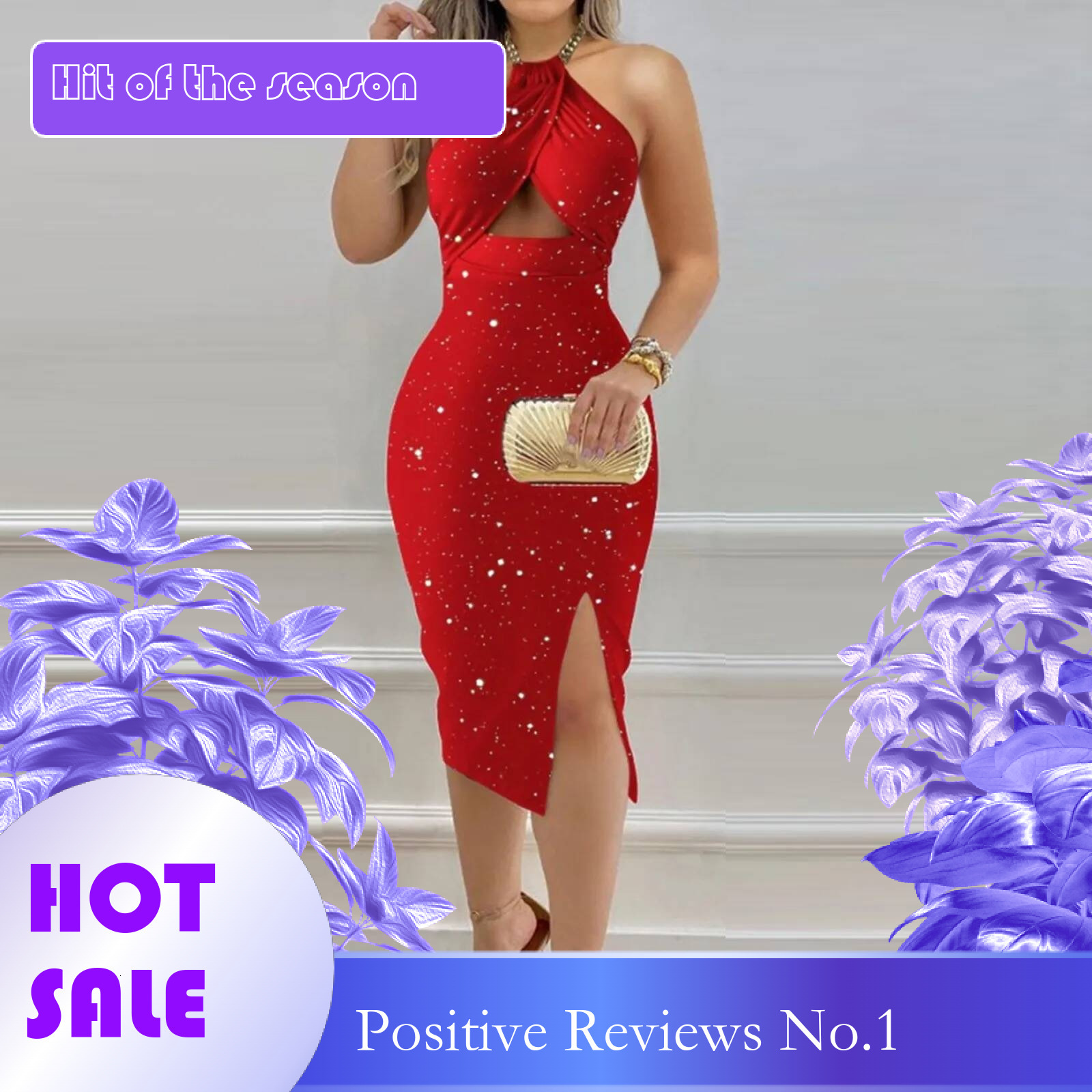 Dongdumaoyi Summer Women Hollow Out Sexy Party Dress Sleeveless Halter Patchwork Sheath Holiday Fashion Chic Ladies