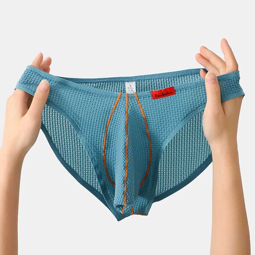 Mens Underwear U-shaped Conveyor Ice Silk Fabric Knitted Underwear Low Waist Underwear Sports Underwear M250424